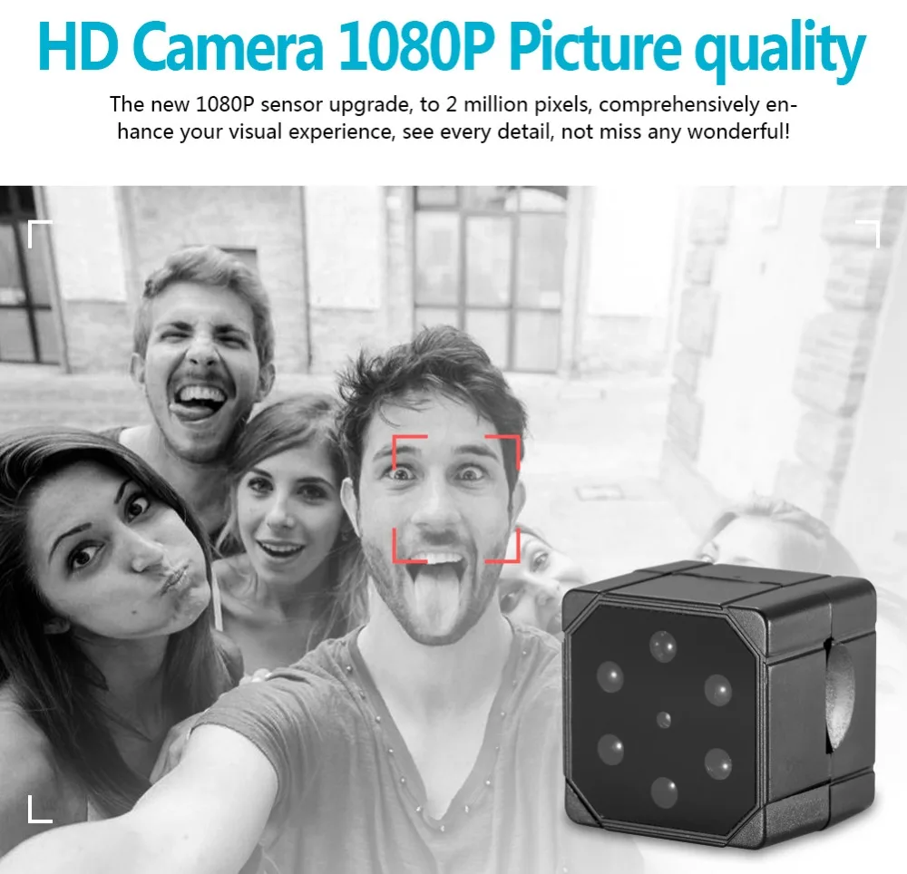 Мини камера SQ19 портативная для видеонаблюдения HD 1080P|Компактные видеокамеры| |