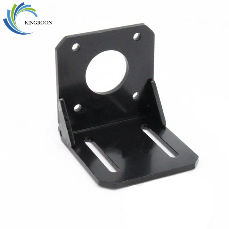 KINGROON 5PCS NEMA 17 Stepper Motor Mounting Bracket Black L Type Motor
