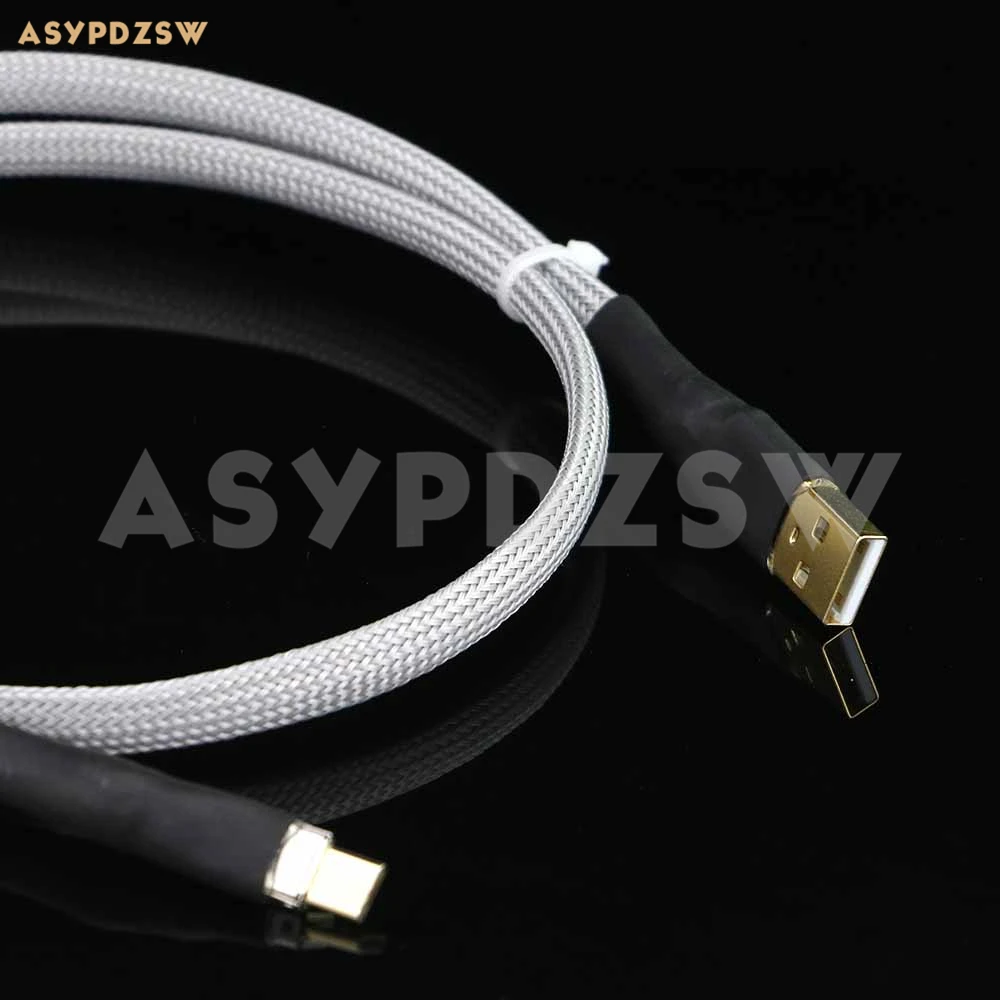 HI FI DIY 4N DAC декодирование из стерлингового серебра штекер USB Type A на Micro кабель для