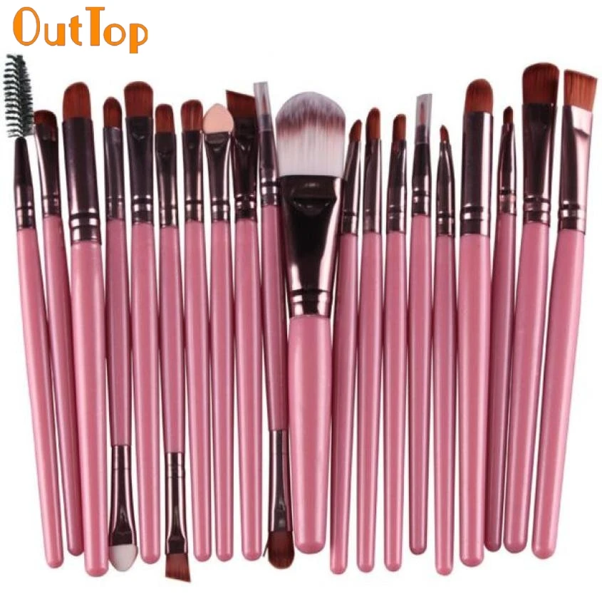 Набор кистей для макияжа OutTop colorwoman 20 шт. инструменты набор туалетных
