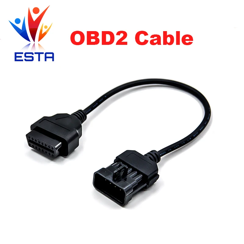 Opel 10Pin К 16Pin OBD2 Автомобиля Расширение Диагностический инструмент соединительный