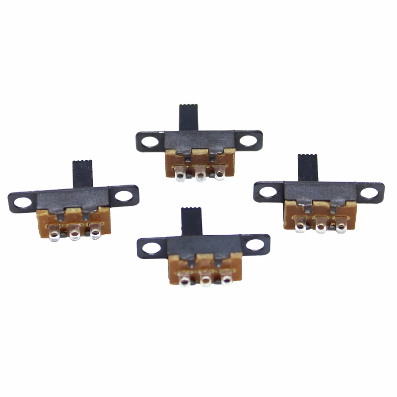 

50pcs/lot Micro Slide Switch 3PIN 2 Position 1P2T ON-OFF Toggle Switch Handle high 6mm SS12F15VG6