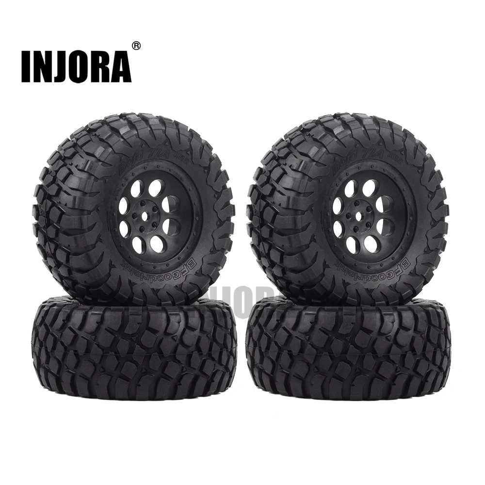 INJORA 4 шт. резиновые шины обода колеса для 1/10 короткий ход автомобиля TRAXXAS SLASH VKAR 10SC
