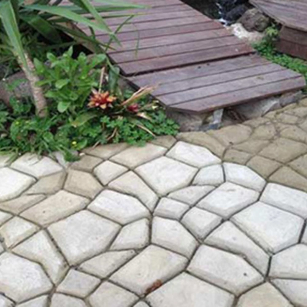 Тротуарная Плитка DIY Ручная садовая тротуарная пресс-форма напольная цементная кирпичная каменная дорога производитель мода