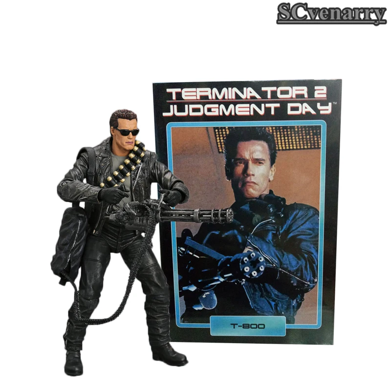 NECA Terminator 2 Judgment Day T 800 Arnold Schwarzenegger PVC Action ...