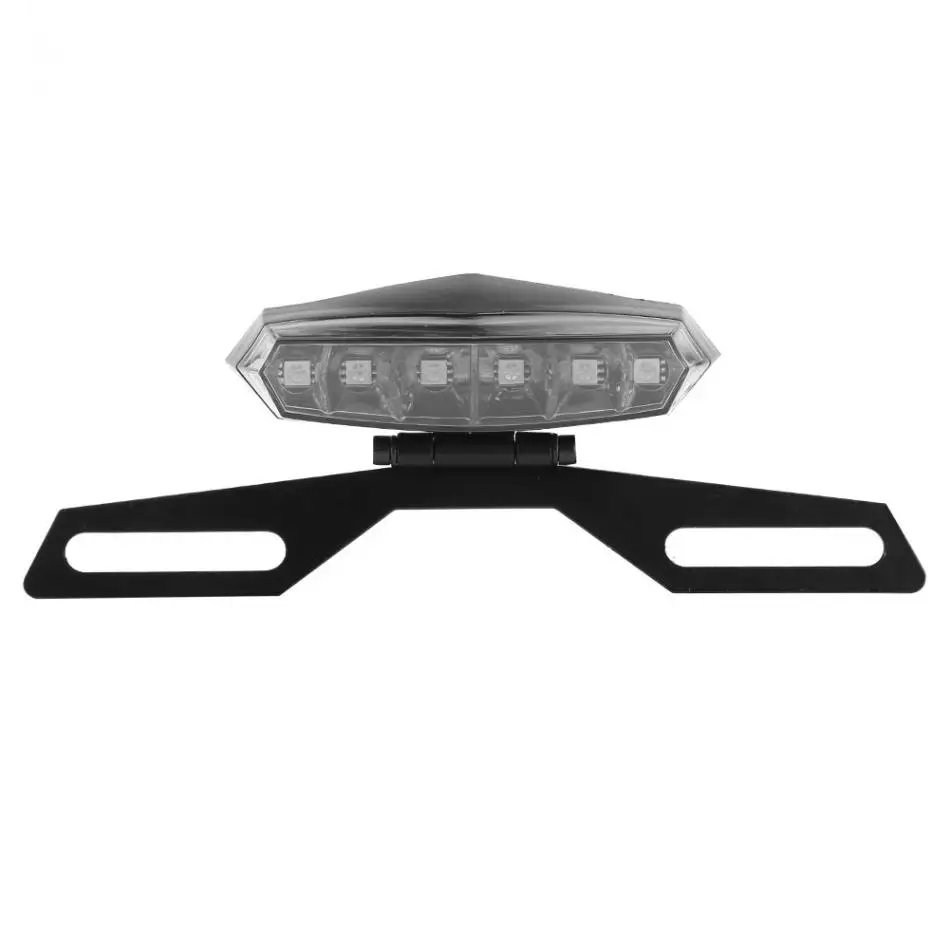 

1Pc Motorcycle Dirt Bike LED Tail Brake Light License Plate Mount Holder Bracket Motocicleta Lights Lamps Bulb