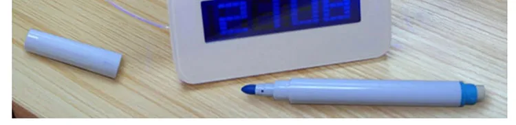 Цифровой будильник светодиодный флуоресцентная доска для сообщений бесшумный будильник домашний декор настольные часы с usb-портом розовый синий M009