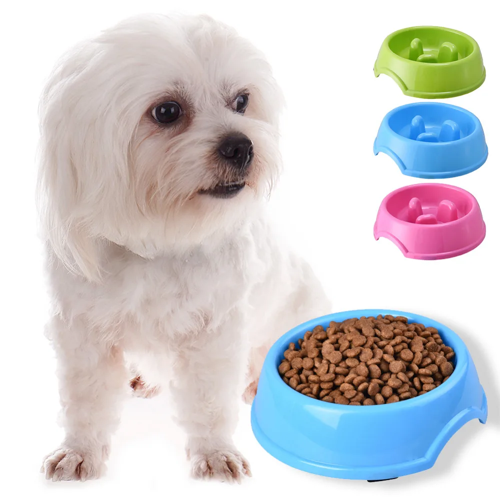 Slow Feed Dog Bowl Cat Bowl Fun Interactive Pet Feeder Bloat Stop Pet