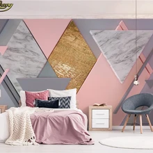 Beibehang Пользовательские Фото Обои фреска Обнаженная розовая площадь 3d многоугольное освещение ТВ задний план настенные бумаги домашний декор