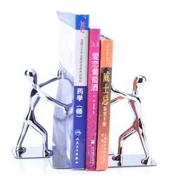 2 шт./лот Мода человеческий облик книжная полка Bookends нержавеющая сталь, сплав цинка школьные принадлежности