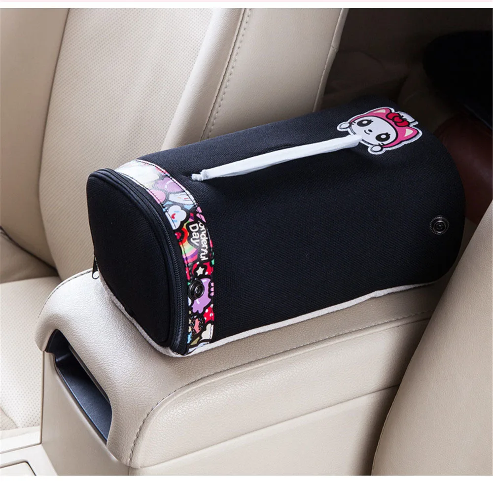 CHSKY Car Tissue Box Paper Organizer Holder Multi use Hanging Tissue Boxes Paper Napkin