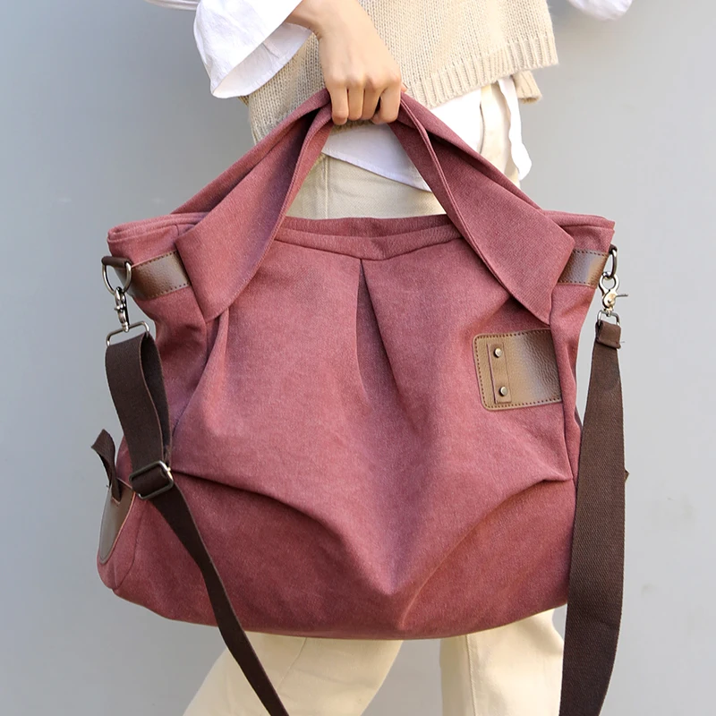 

JIULIN Brand Women Handbags Ladies High Quality Casual Female Tote Messenger Big Bag Shoulder Bag Large Canvas Bolsos