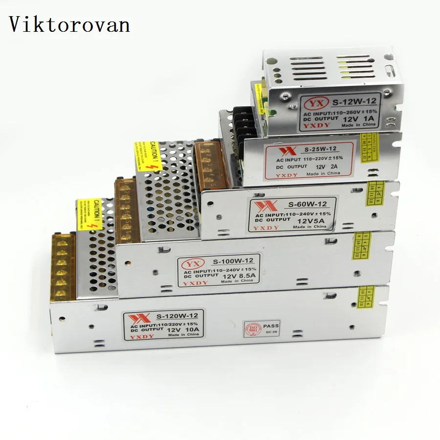 Блок питания светодиодной ленты DC 5V 12V 24V AC 100 V 240 110V 220V 1A 2A 3A 5A 10A 50A блок адаптер