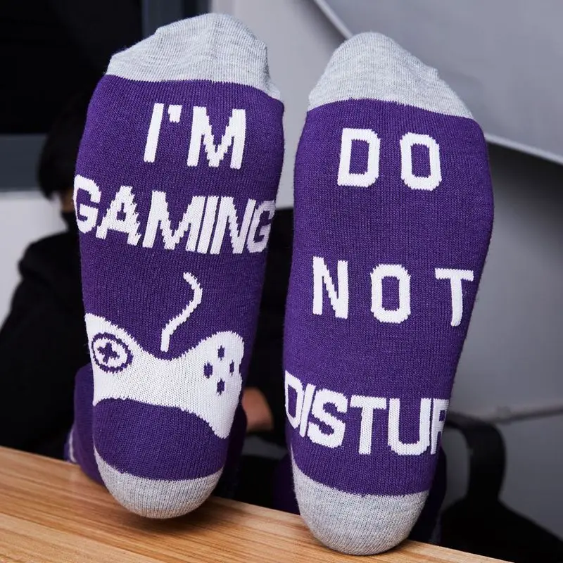 Unisex Women Men Socks I'M PLAYING GAMING do not disturb socks for