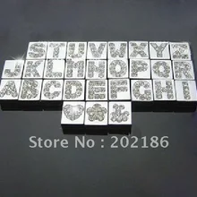 130 шт 8 мм A-Z квадрат скользящие буквы Сделай Сам DIY Шарм DIY Аксессуары