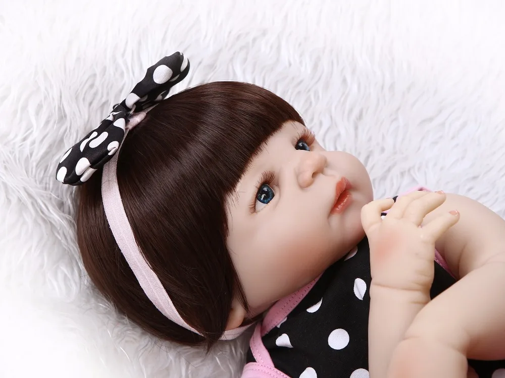 NPK 19 pulgadas 46 cm cuerpo completo silicona Reborn Baby Girl muñecas Reborn Can Bath Bebe Reborn muñecas para bebés niños Juguetes bonecas NPK 19 pulgadas 46 cm cuerpo completo silicona Reborn Baby Girl muñecas Reborn Can Bath Bebe Reborn muñecas para bebés niños Juguetes bonecas
