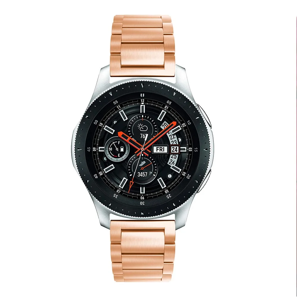 22 мм ремешок для часов из нержавеющей стали Samsung Galaxy Watch 46 металлический Gear S3 Classic