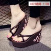 Summer beautiful ladies super high-heeled platform flip-flops11cm beach shoes slippers wedding slippers women shoes luxury ► Photo 3/6