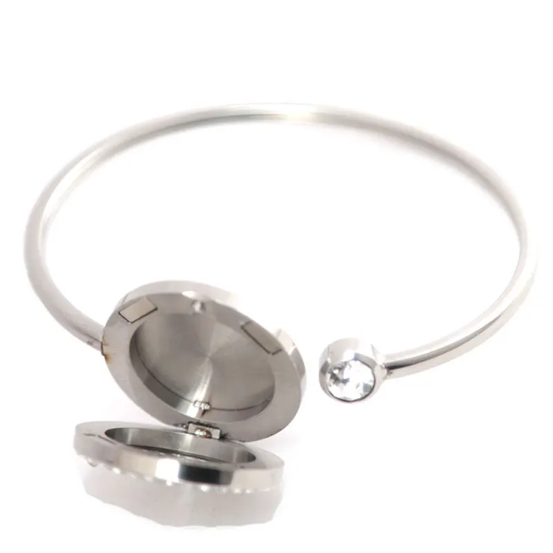 Магнитный медальон для ароматерапии из нержавеющей стали 25 мм|locket bracelet|bracelet