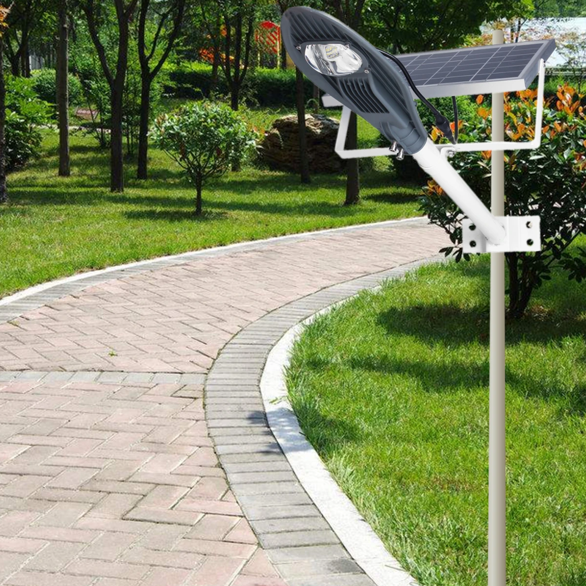 

10W Solar Light Motion Sensor Outdoor Garden Waterproof Wall Lamp Zinc Alloy IP65 Light Sensor Control Energy Conservation