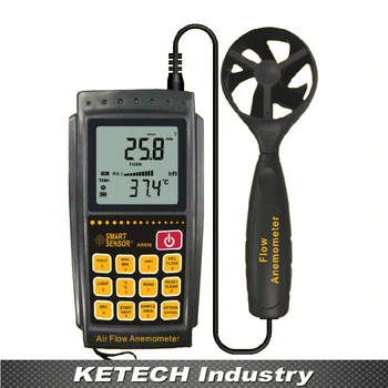 

AR856 Wind Speed Gauge Digital Wind Speed Meter Anemometer 0.3~45m/s