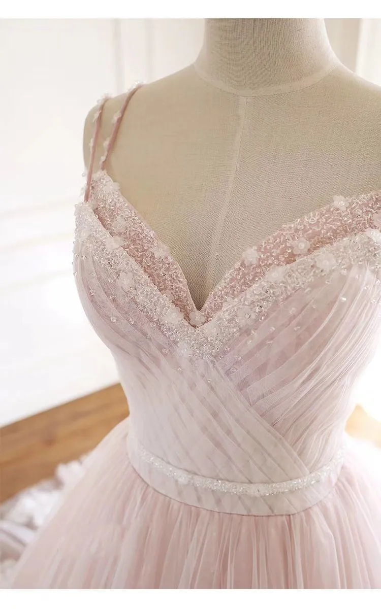 princess crystal wedding dress