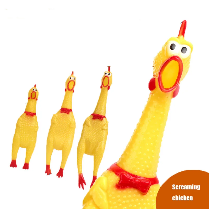 

30cm 17cm 41cm Screaming Chicken Squeeze Sound Toy Pets Toy Product Dog Toys Shrilling Decompression Tool Funny Gadgets