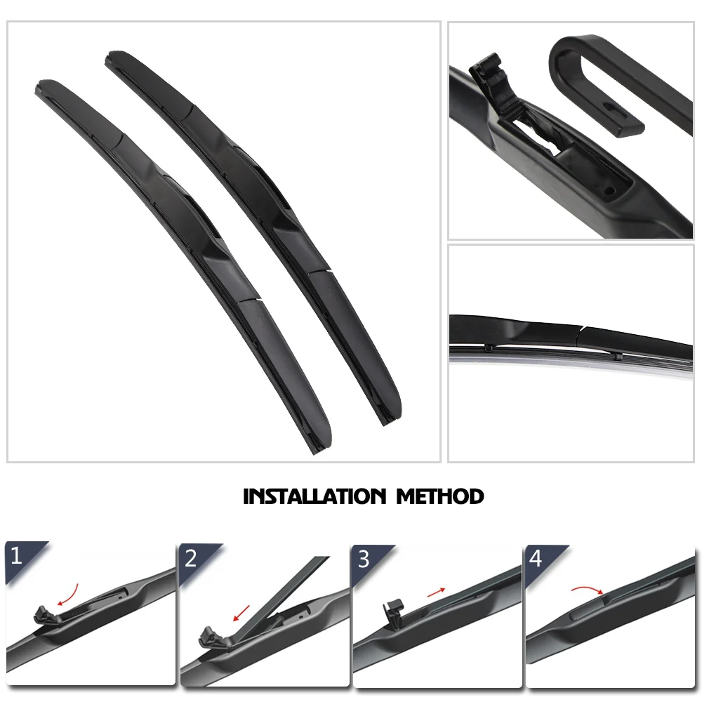  BEMOST Car Windscreen Wiper Blades Natural Rubber For Mazda Premacy 24