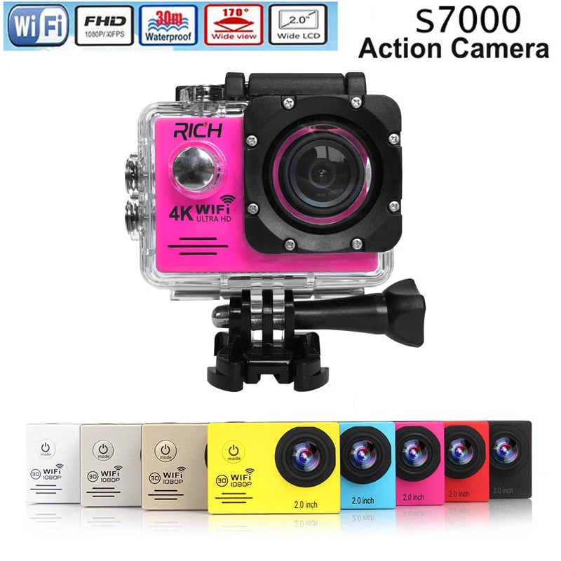 Экшн камера Novatek96655 Wi Fi HD 1080p 30 кадров/с|Экшн-камеры| |