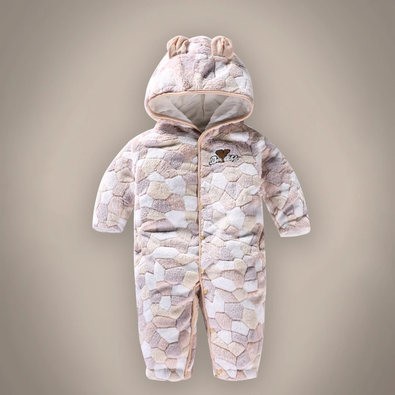 Winter Sleepsuit for Babies Newborn Baby Girls Boys Rompers Warm Infant Suit Cotton First