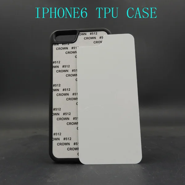 Wtsfwf DIY 2D резина для сублимации ТПУ+ PC пустой чехол для iphone 6 6s с алюминиевыми вставками и клеем 10 шт./партия
