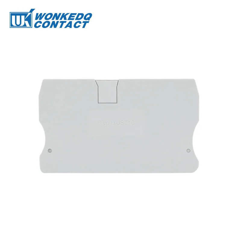 

D-ST 10 End Cover Phoenix ST and PT Series Din Rail Terminal Blocks End Cover plate 71.5x43x2.3 mm