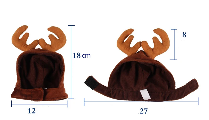 1 шт. милые короткие плюшевые ботинки Кофе рога оленя рога Форма кошка-собака, щенок Рождество Кепки мультфильм животное подарок шляпу партии украшения