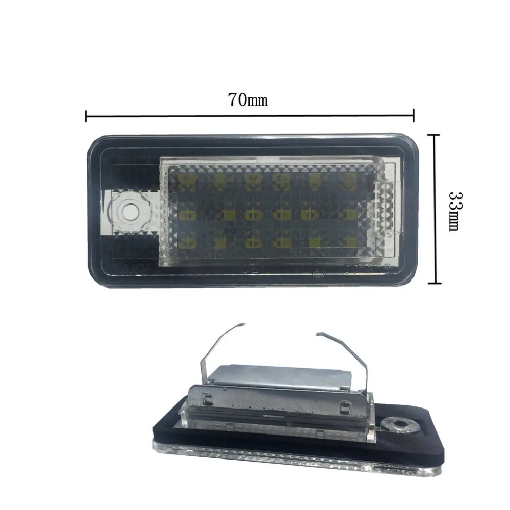 Автомобильный светодиодный светильник для номерного знака, подходит для Audi A3/S3/A4S/A6C/6A/8 S/8Q7