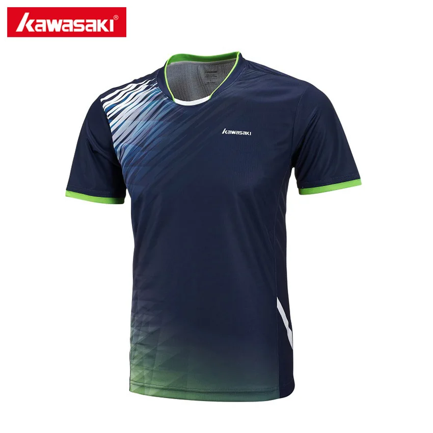 2017 Kawasaki font b Men b font Badminton T font b Shirts b font 100 Polyester