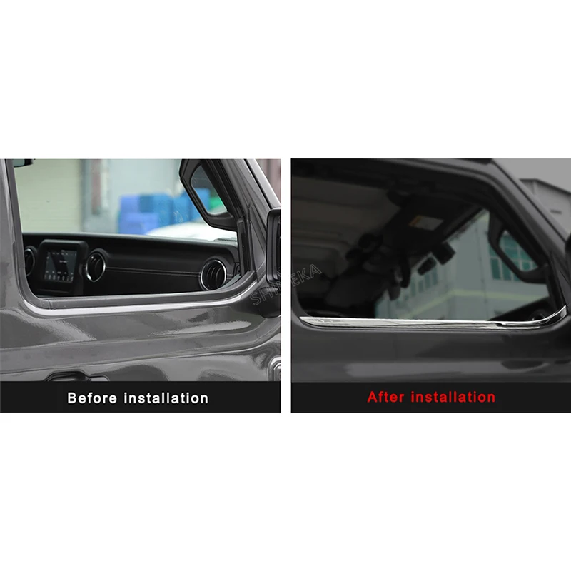 Наклейка для автомобиля SHINEKA Jeep Wrangler JL аксессуары 2 двери 4 украшение окна 3D