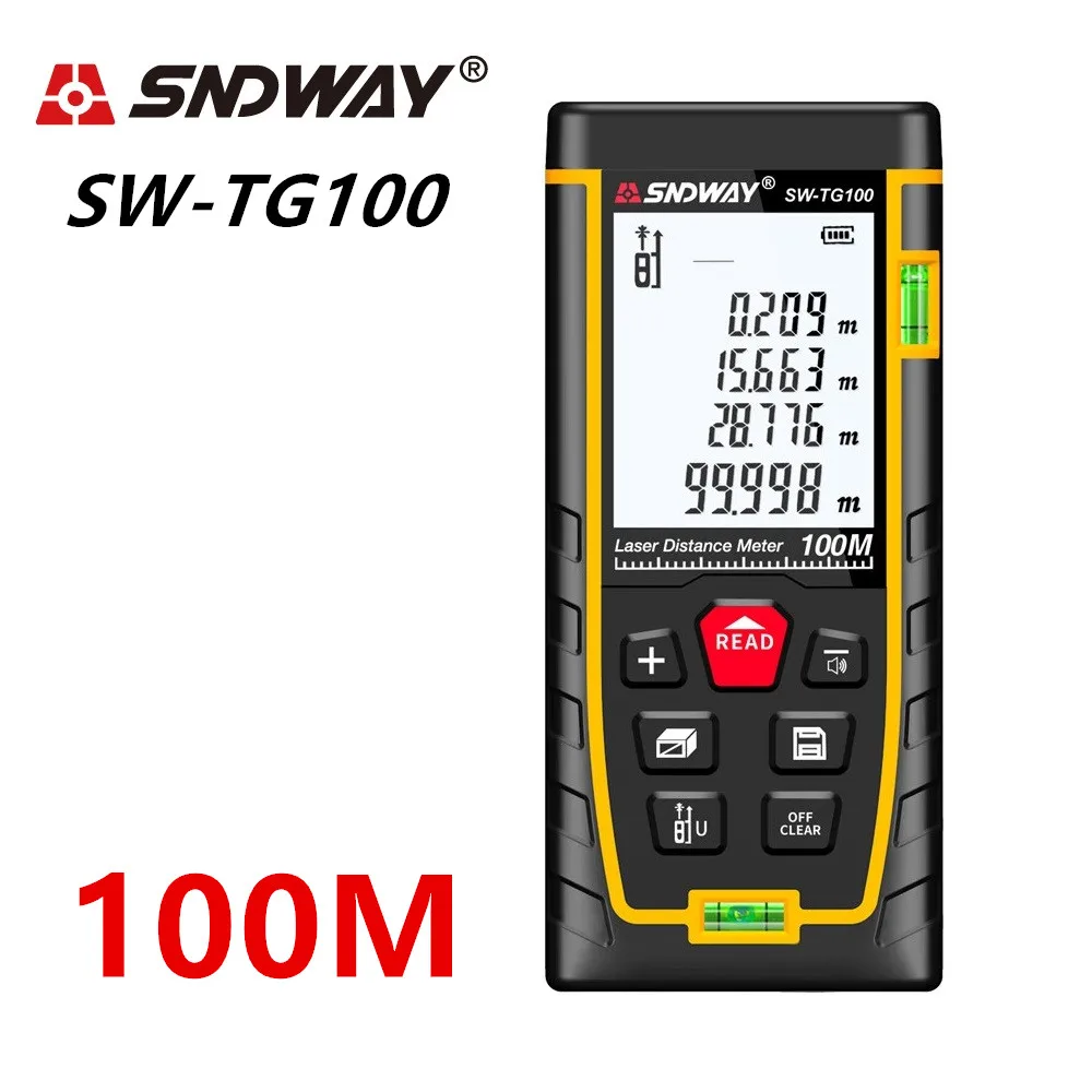 Лазер SNDWAY измеритель расстояния лазерный дальномер 50 м 70 100 120 trena Лазерная Лента
