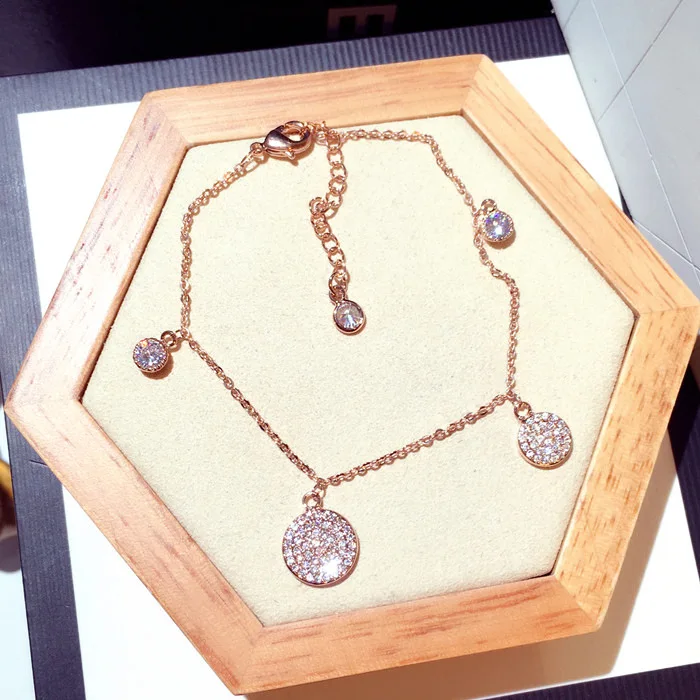 NAWEILY, брендовые браслеты с микро цирконием, модные женские Роскошные браслеты с кристаллами, круглые браслеты с подвесками