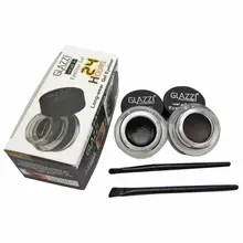Подводка для глаз макияж глаз 2 в 1 коричневый+ черный Gel Eyeliner Водонепроницаемый долгое подводка для глаз макияж косметика