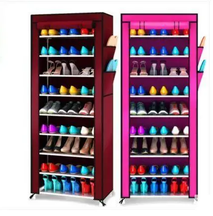 Простая полка для обуви пылезащитная многослойная из ткани Оксфорд|shoe rack|ark shoescloth
