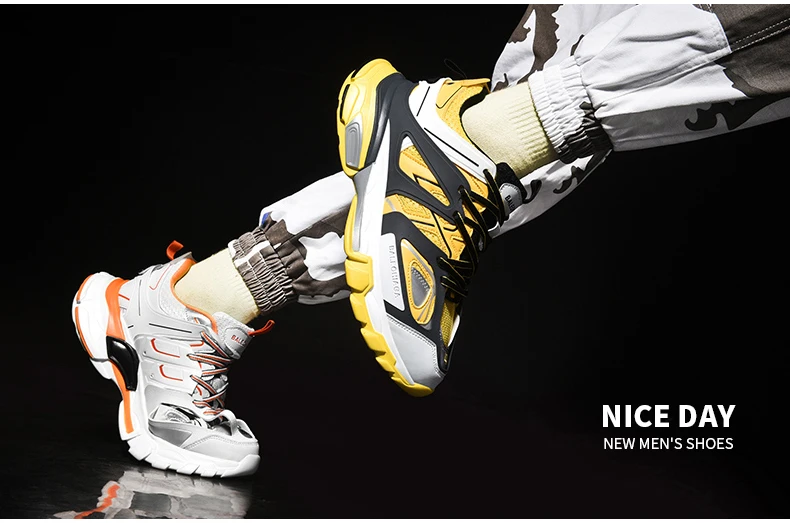 Mens Casual Shoes Chunky Sneaker Platform Trainers Sneakers Men Casual Shoes Mens High Shoes Men Sneakers Mesh Footwear 2019 New (8)
