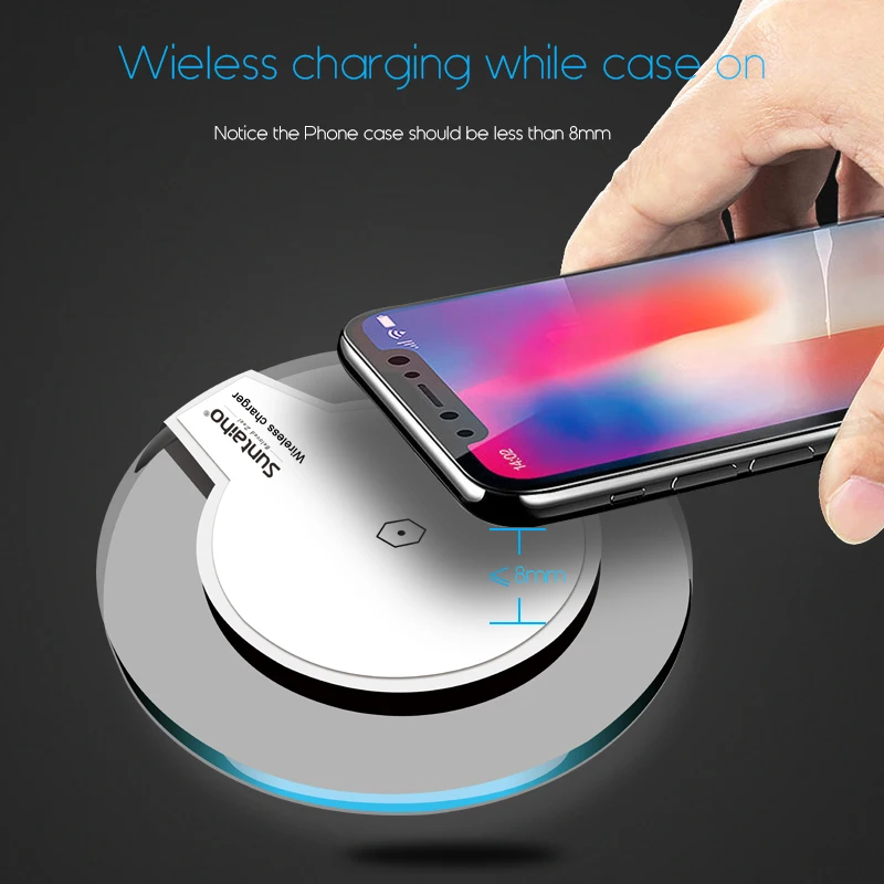 Qi Wireless Charger Suntaiho phone charger wireless Fast Charging Dock Cradle Charger for iphone XS MAX XR samsung xiaomi huawei