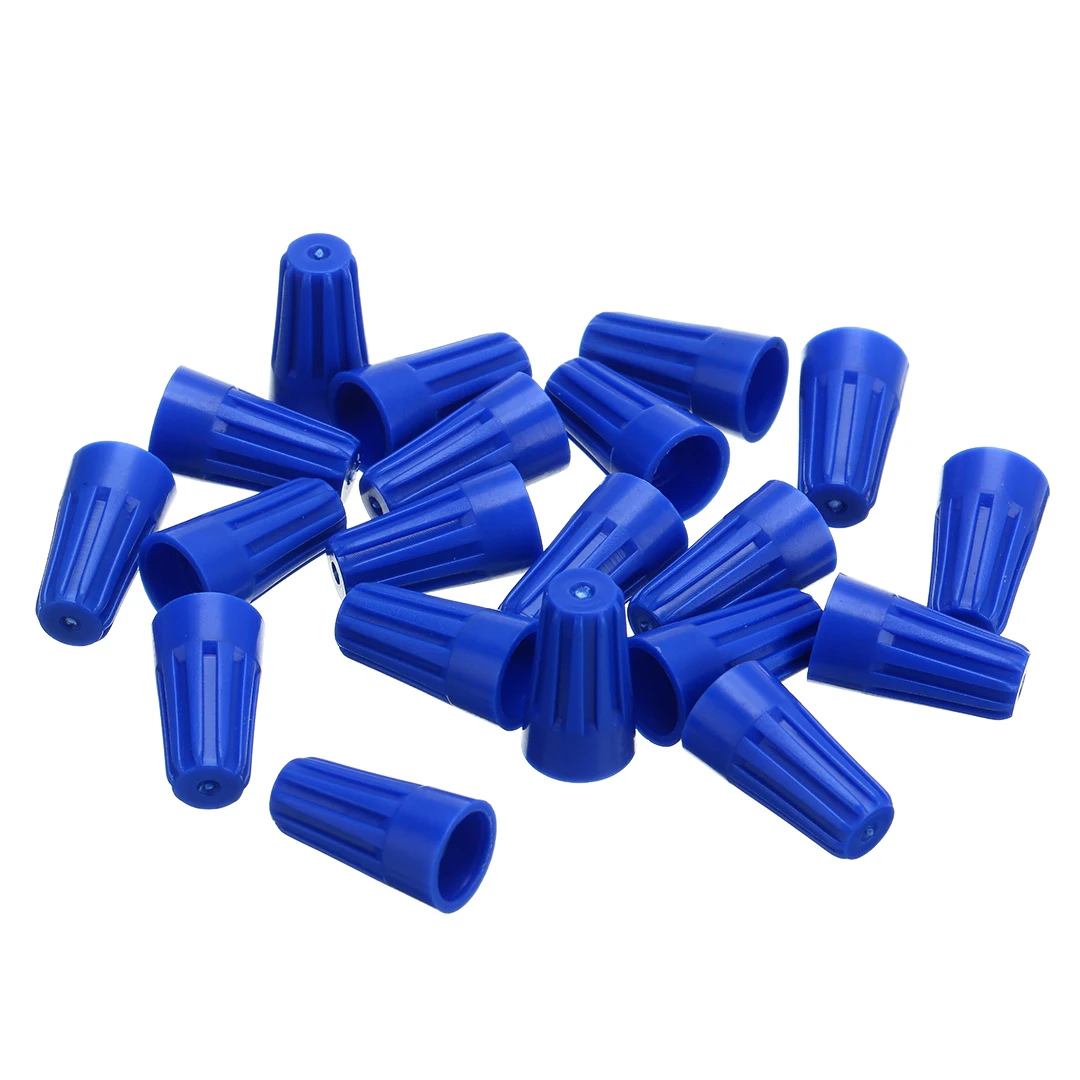 70Pcs/set Electrical Insulation Wire Twist Connectors Terminals Cap Nut Spring Insert Assortment Rotating Kit 4 Colors Mayitr