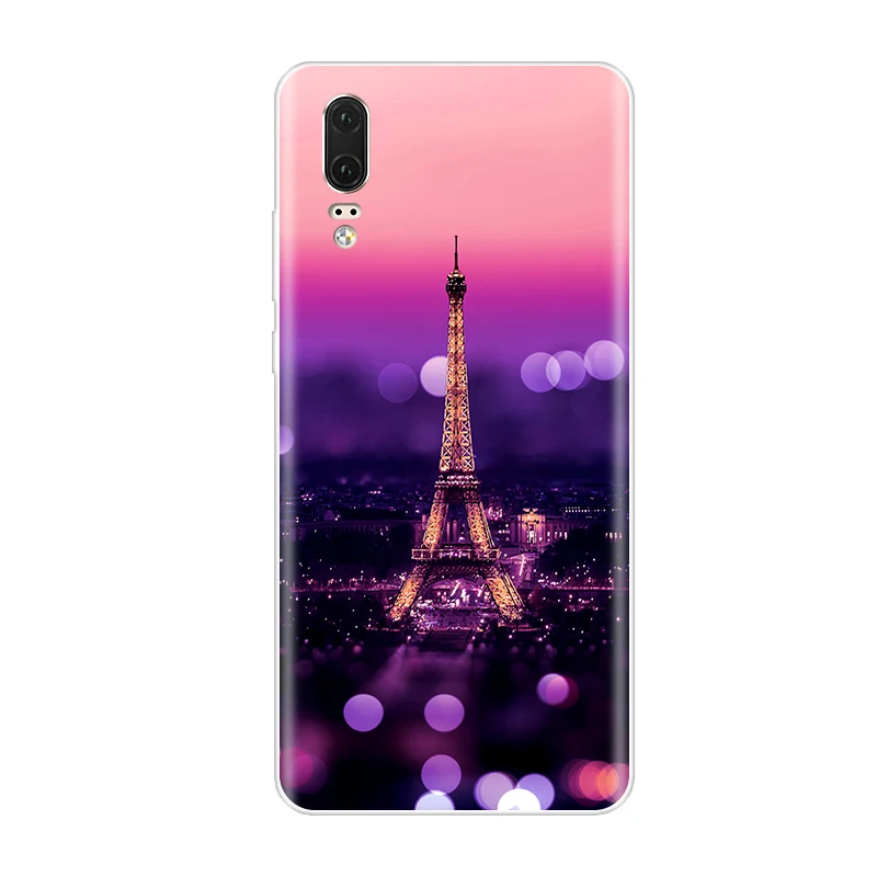 الهاتف حافظة لهاتف Huawei P9 P10 P الذكية زائد P20 لايت برو 2019 لينة سيليكون الغطاء الخلفي هواوي P8 P9 P10 P20 لايت 2017 حالة