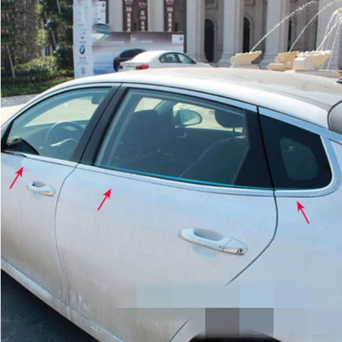 

FIT FOR 2016 17 KIA OPTIMA WINDOW SILL TRIM CHROME COVER STYLING BEZEL MOLDING