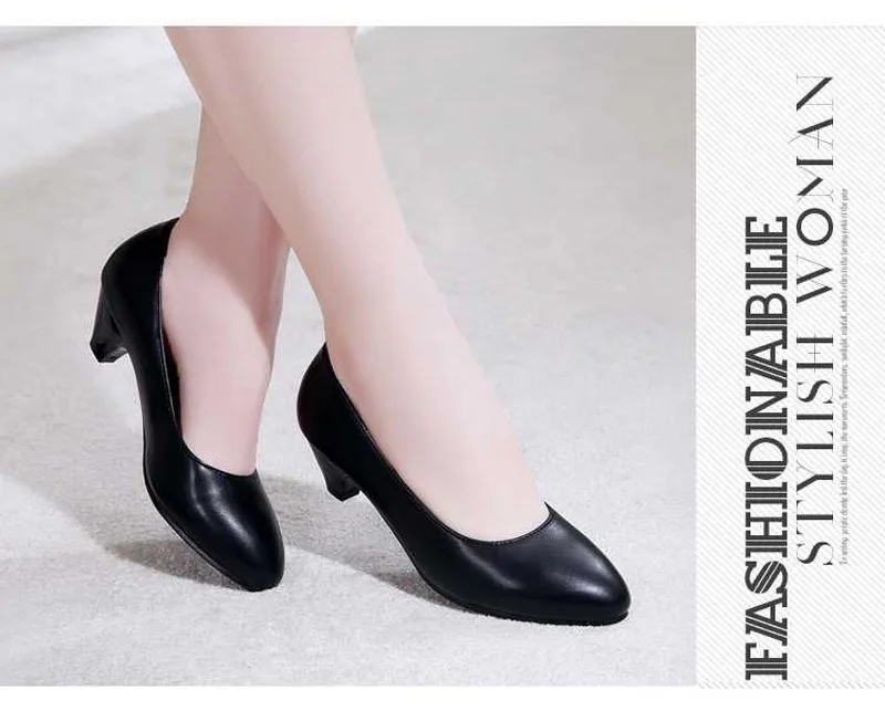 YALNN/Женская обувь; черные туфли на высоком каблуке 3 см; zapatos mujer; туфли-лодочки для зрелых женщин; Новая модная обувь для деловой женщины