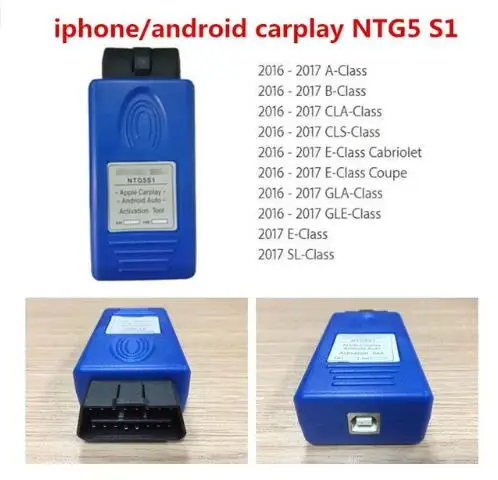 

NTG5S1 Apple CarPlay Android Auto activation tool for 2015-2018 Mercedes Benz safer way to use iPhone/Android Phone in the car