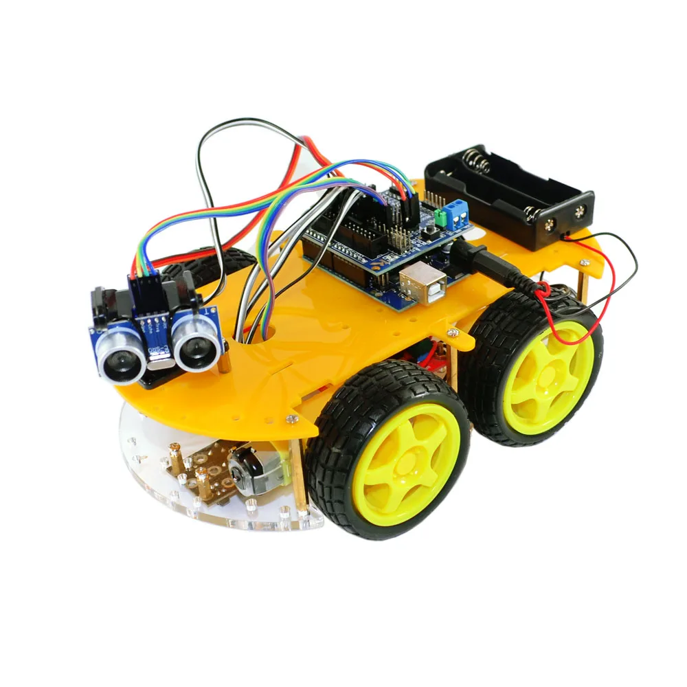 4WD Bluetooth Многофункциональный DIY автомобиль для Arduino робот образования