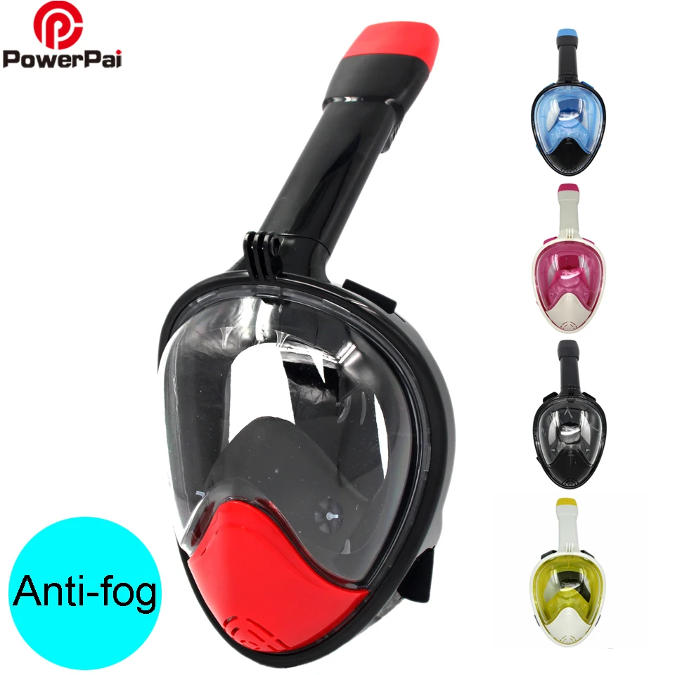 Underwater Breathing Snorkel Diving Mask Set Anti fog Full Face
