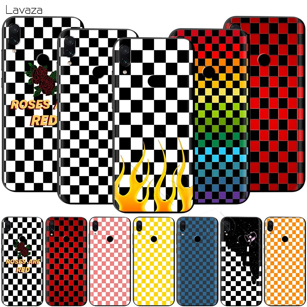 

Lavaza Checkerboard Checkered Case for Xiaomi Redmi Note 4A 4X 5 5A 6 6A 7 S2 Pro Go Prime Plus